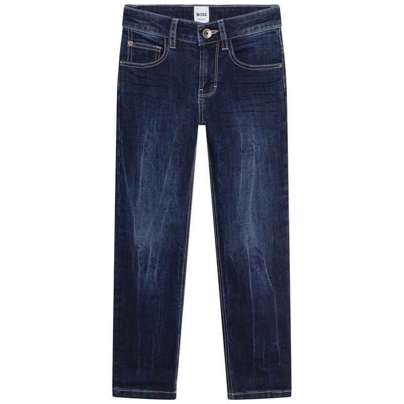 BOSS Colour Fade Dark Denim Trousers BOSS Colour Fade Dark Denim Trousers