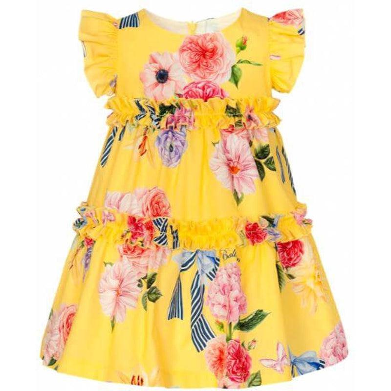 Balloon Chic Girls Yellow Floral Dress Balloon Chic Girls Yellow Floral Dress