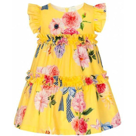Balloon Chic Girls Yellow Floral Dress Balloon Chic Girls Yellow Floral Dress
