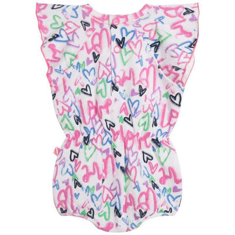 Billieblush Baby Girls Graffiti Print Romper Billieblush Baby Girls Graffiti Print Romper