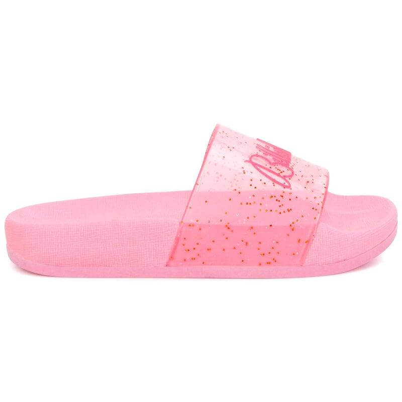 Billieblush Girls Pink Glitter Slides Billieblush Girls Pink Glitter Slides