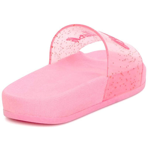 Billieblush Girls Pink Glitter Slides Billieblush Girls Pink Glitter Slides