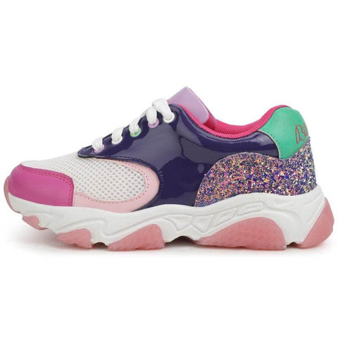 Billieblush Girls Pink Glitter Trainers Billieblush Girls Pink Glitter Trainers