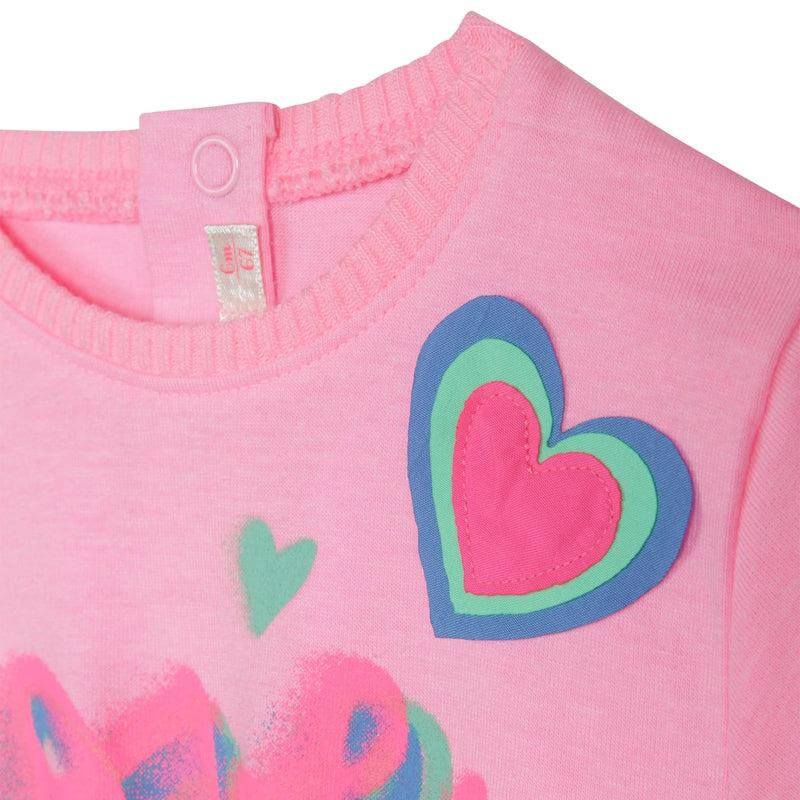 Billieblush Girls Pink Love Graffiti Print Dress Billieblush Girls Pink Love Graffiti Print Dress