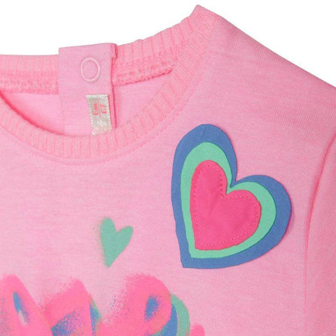 Billieblush Girls Pink Love Graffiti Print Dress Billieblush Girls Pink Love Graffiti Print Dress