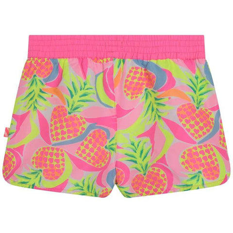 Billieblush Girls Pink Pineapple Shorts Billieblush Girls Pink Pineapple Shorts