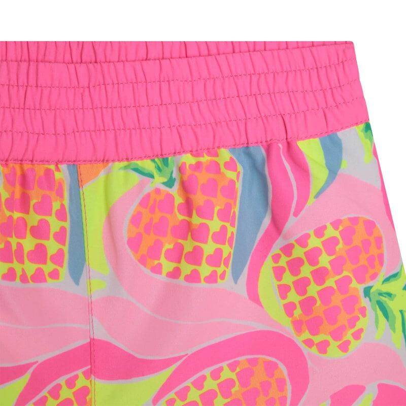 Billieblush Girls Pink Pineapple Shorts Billieblush Girls Pink Pineapple Shorts