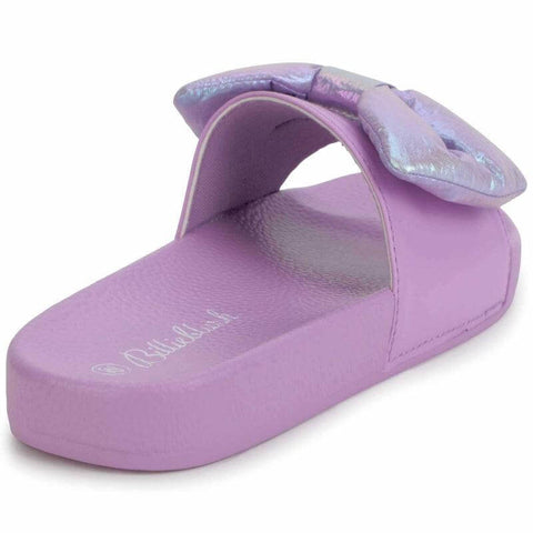 Billieblush Girls Purple Bow Slides Billieblush Girls Purple Bow Slides