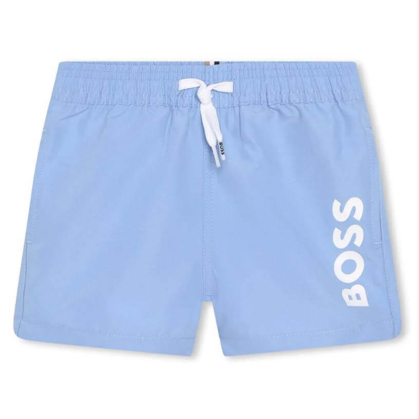 BOSS Baby Boys Blue Swim Shorts BOSS Baby Boys Blue Swim Shorts