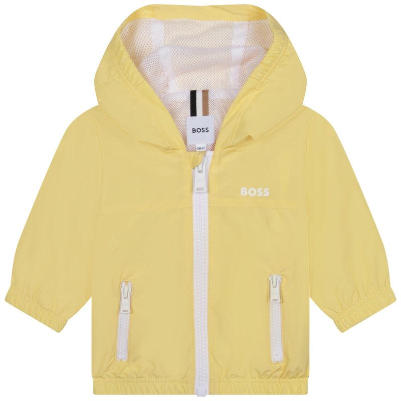 BOSS Baby Boys Yellow Logo Windbreaker BOSS Baby Boys Yellow Logo Windbreaker