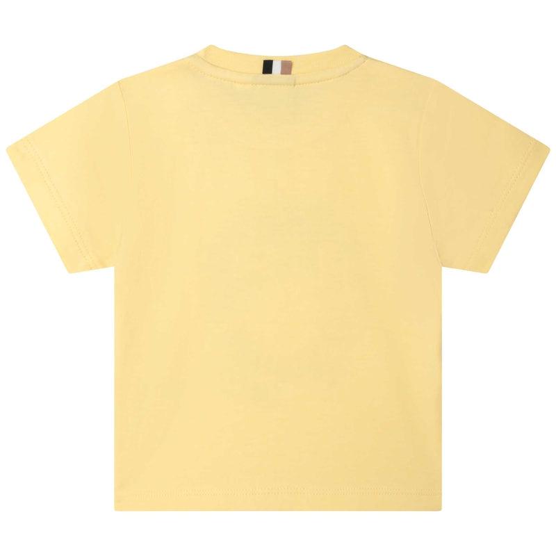 BOSS Baby Boys Yellow Tennis Short Sleeve T-shirt BOSS Baby Boys Yellow Tennis Short Sleeve T-shirt