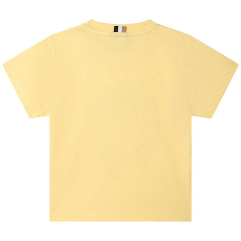 BOSS Baby Boys Yellow Tennis Short Sleeve T-shirt BOSS Baby Boys Yellow Tennis Short Sleeve T-shirt