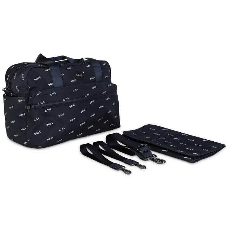 BOSS Black Navy Logo Baby Changing Bag & Mat BOSS Black Navy Logo Baby Changing Bag & Mat