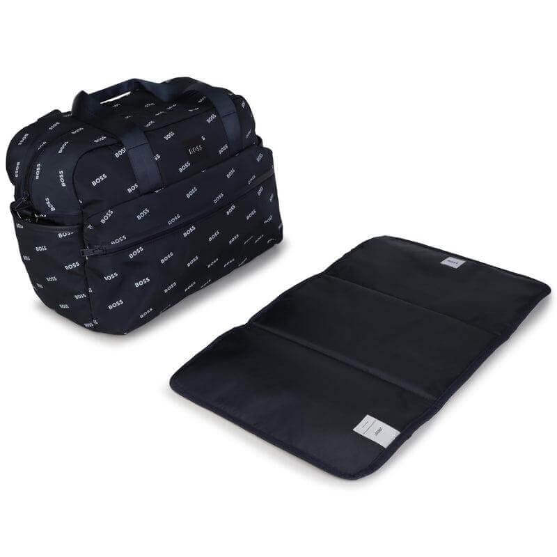 BOSS Black Navy Logo Baby Changing Bag & Mat BOSS Black Navy Logo Baby Changing Bag & Mat