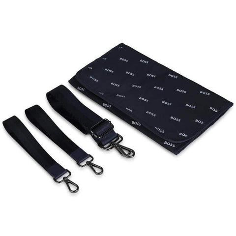BOSS Black Navy Logo Baby Changing Bag & Mat BOSS Black Navy Logo Baby Changing Bag & Mat