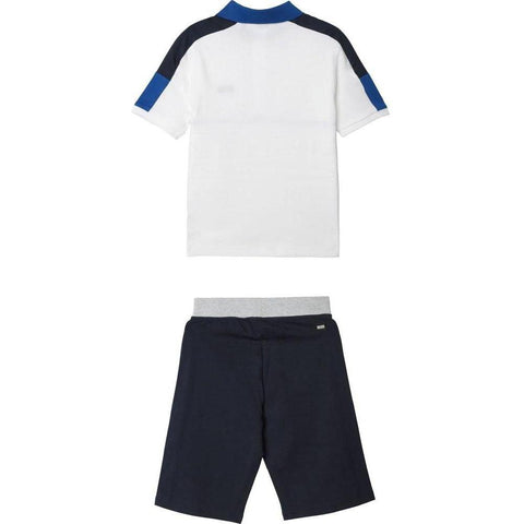 BOSS Boys Blue Polo & Shorts Set BOSS Boys Blue Polo & Shorts Set