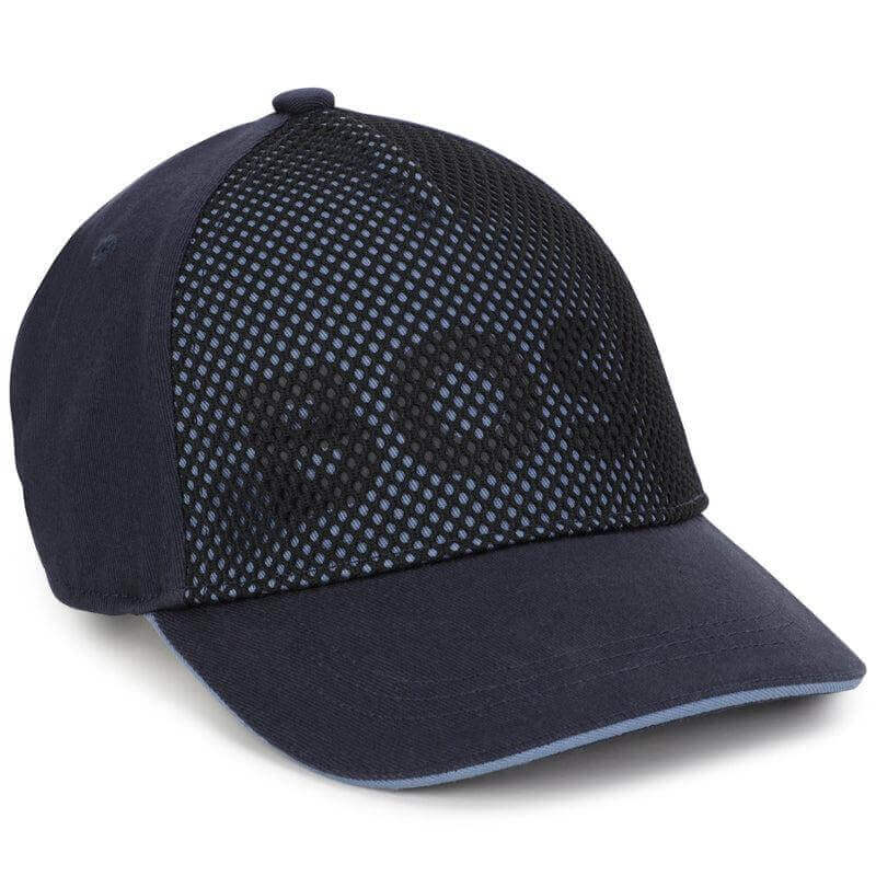 BOSS Boys Navy Mesh Logo Cap BOSS Boys Navy Mesh Logo Cap