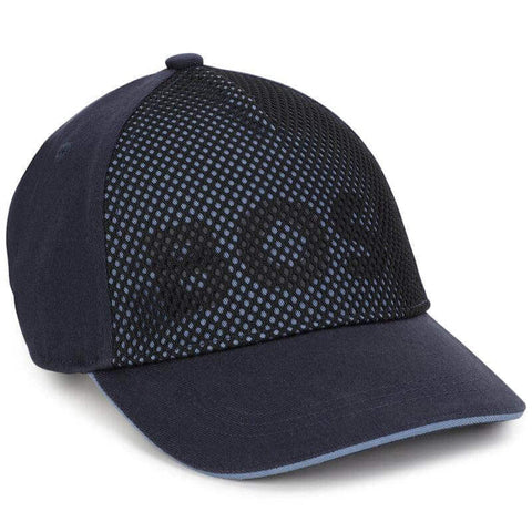 BOSS Boys Navy Mesh Logo Cap BOSS Boys Navy Mesh Logo Cap