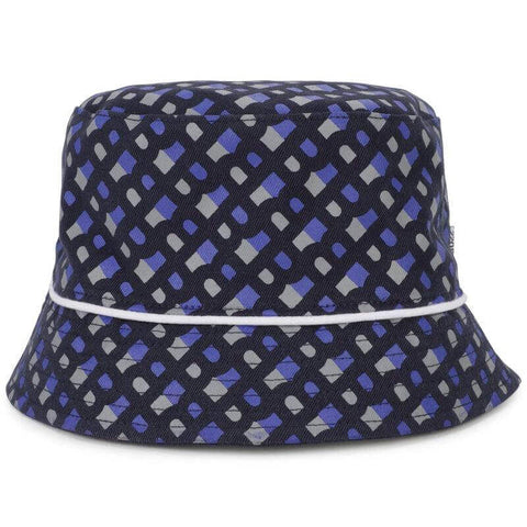 BOSS Boys Navy Reversible Monogram Bucket Hat BOSS Boys Navy Reversible Monogram Bucket Hat