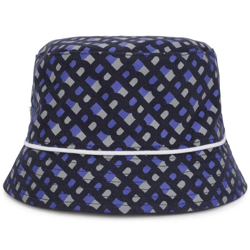 BOSS Boys Navy Reversible Monogram Bucket Hat BOSS Boys Navy Reversible Monogram Bucket Hat