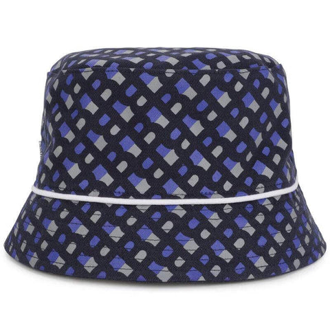BOSS Boys Navy Reversible Monogram Bucket Hat BOSS Boys Navy Reversible Monogram Bucket Hat