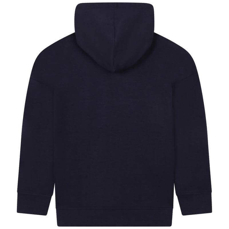 BOSS Boys Navy Striped Zip Up Hoodie BOSS Boys Navy Striped Zip Up Hoodie