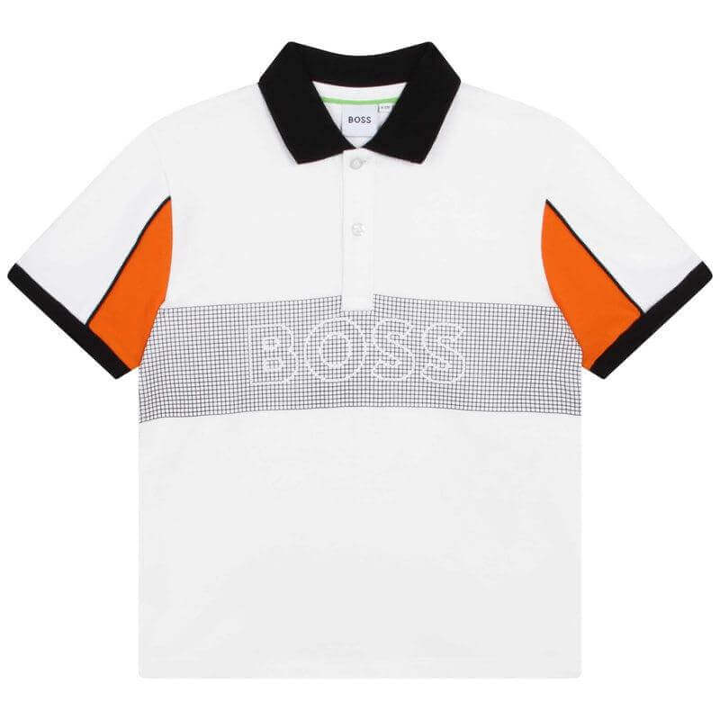 BOSS Boys Striped Polo Shorts Set BOSS Boys Striped Polo Shorts Set