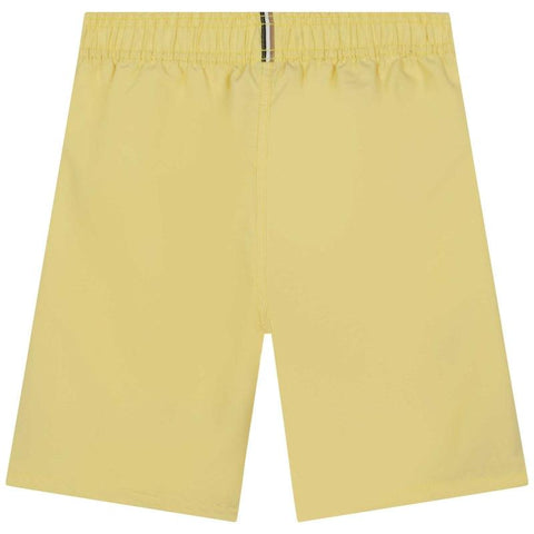 BOSS Boys Yellow Logo Swim Shorts BOSS Boys Yellow Logo Swim Shorts