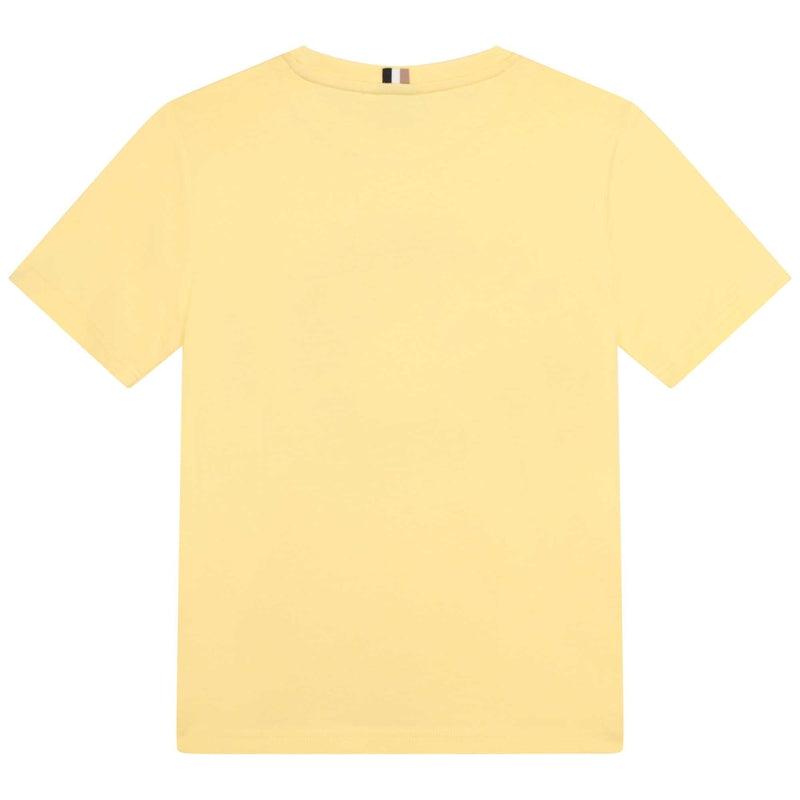 BOSS Boys Yellow Tennis Club Short Sleeve T-shirt BOSS Boys Yellow Tennis Club Short Sleeve T-shirt