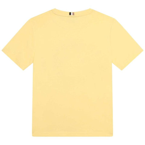 BOSS Boys Yellow Tennis Club Short Sleeve T-shirt BOSS Boys Yellow Tennis Club Short Sleeve T-shirt