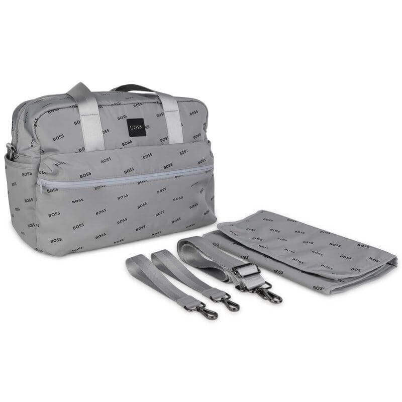 BOSS Grey Logo Baby Changing Bag & Mat BOSS Grey Logo Baby Changing Bag & Mat
