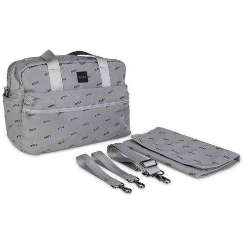 BOSS Grey Logo Baby Changing Bag & Mat BOSS Grey Logo Baby Changing Bag & Mat