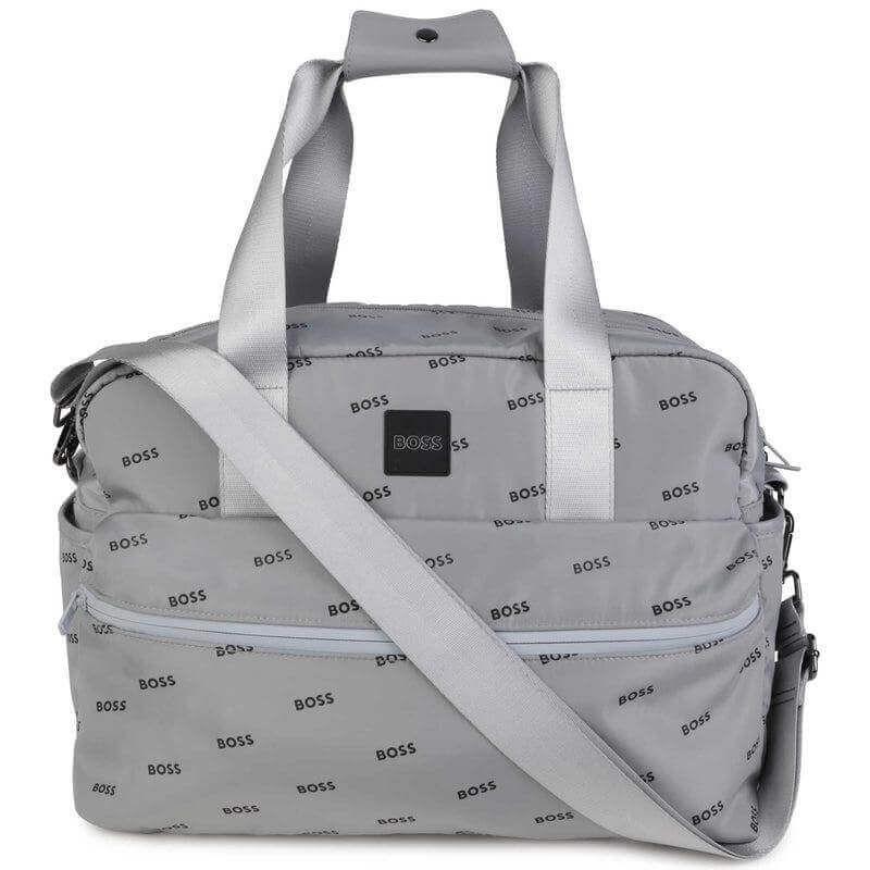 BOSS Grey Logo Baby Changing Bag & Mat BOSS Grey Logo Baby Changing Bag & Mat