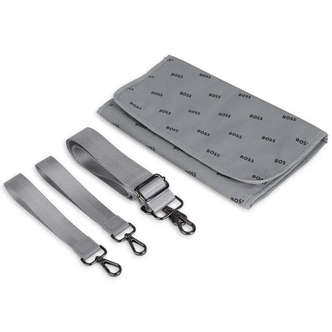 BOSS Grey Logo Baby Changing Bag & Mat BOSS Grey Logo Baby Changing Bag & Mat