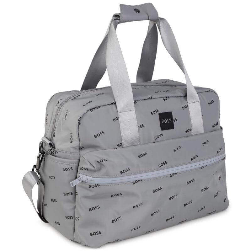BOSS Grey Logo Baby Changing Bag & Mat BOSS Grey Logo Baby Changing Bag & Mat
