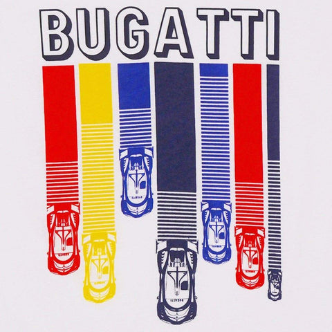 Bugatti Boys White 'Car Racing' T-Shirt Bugatti Boys White 'Car Racing' T-Shirt