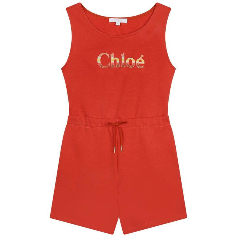 Chloe Girls Orange Playsuit Chloe Girls Orange Playsuit
