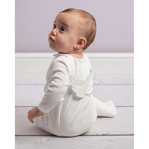 Caramelo Kids Baby Boys Ivory Wings Babygrow Caramelo Kids Baby Boys Ivory Wings Babygrow