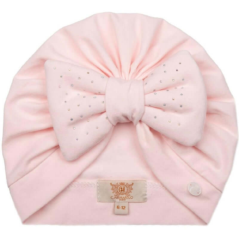 Caramelo Kids Baby Girls Diamonte Bow Turban Caramelo Kids Baby Girls Diamonte Bow Turban
