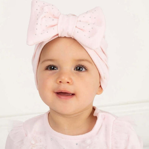 Caramelo Kids Baby Girls Diamonte Bow Turban Caramelo Kids Baby Girls Diamonte Bow Turban