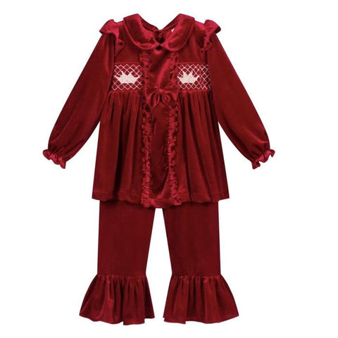 Caramelo Kids Girls Red Pyjamas Caramelo Kids Girls Red Pyjamas