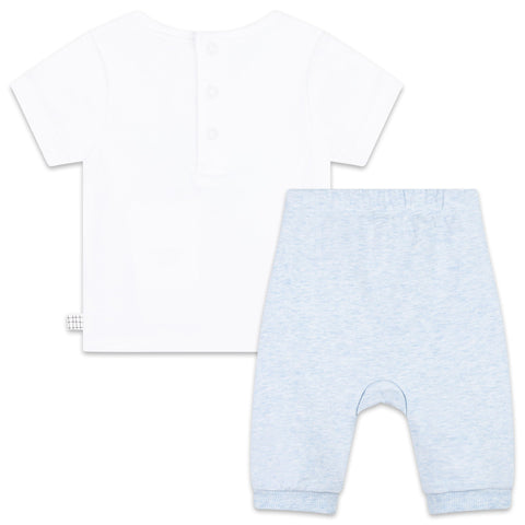 Carrement Beau Baby Boys White T-Shirt + Joggers Carrement Beau Baby Boys White T-Shirt + Joggers