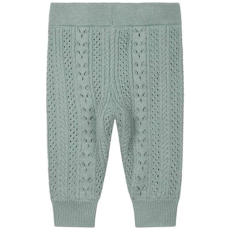Chloe Baby Girls Green Knitted Trousers