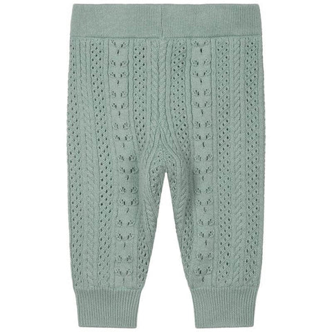 Chloe Baby Girls Green Knitted Trousers Chloe Baby Girls Green Knitted Trousers
