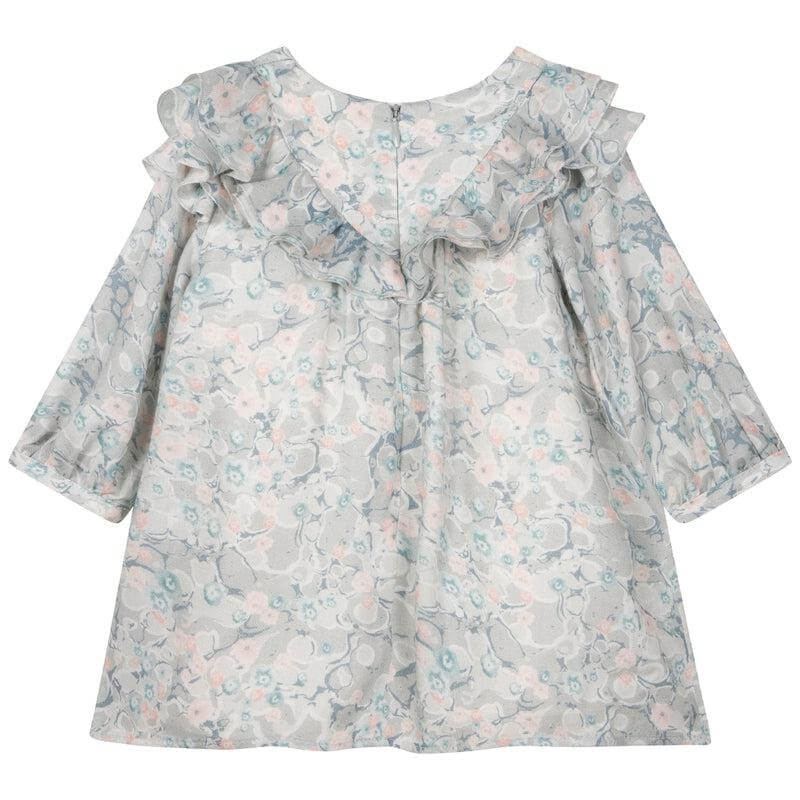Chloe Baby Girls Green Marble Print Dress Chloe Baby Girls Green Marble Print Dress