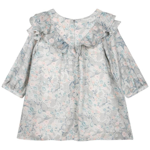 Chloe Baby Girls Green Marble Print Dress Chloe Baby Girls Green Marble Print Dress
