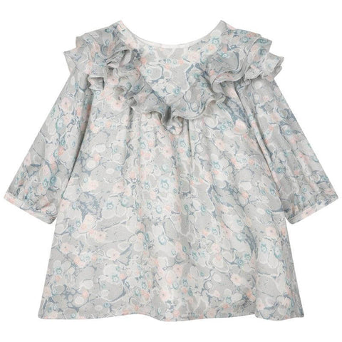 Chloe Baby Girls Green Marble Print Dress Chloe Baby Girls Green Marble Print Dress