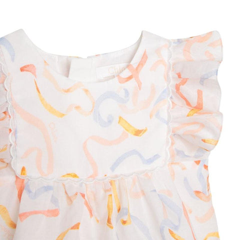 Chloe Baby Girls Organic Cotton Romper Chloe Baby Girls Organic Cotton Romper