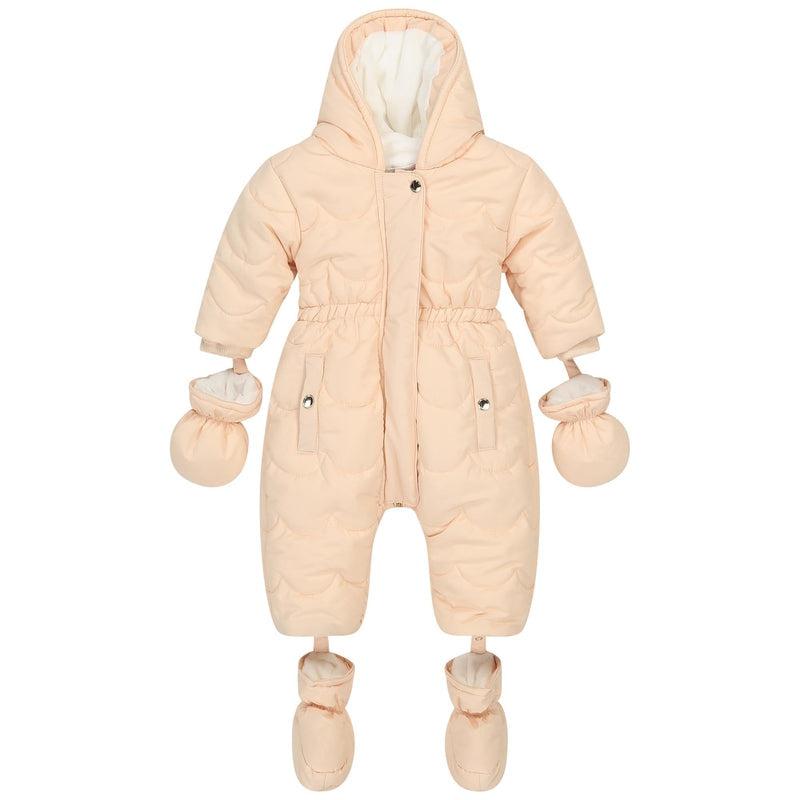 Chloe Baby Girls Pale Pink Snowsuit Chloe Baby Girls Pale Pink Snowsuit