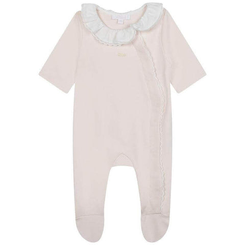 Chloe Baby Girls Peach Organic Cotton Babygrow Set Chloe Baby Girls Peach Organic Cotton Babygrow Set